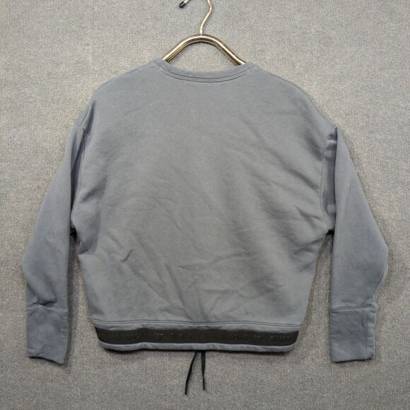 Under Armour Project Rock Sweatshirt Womens Medium Loose Crew Neck Tie Waist - Picture 8 of 12